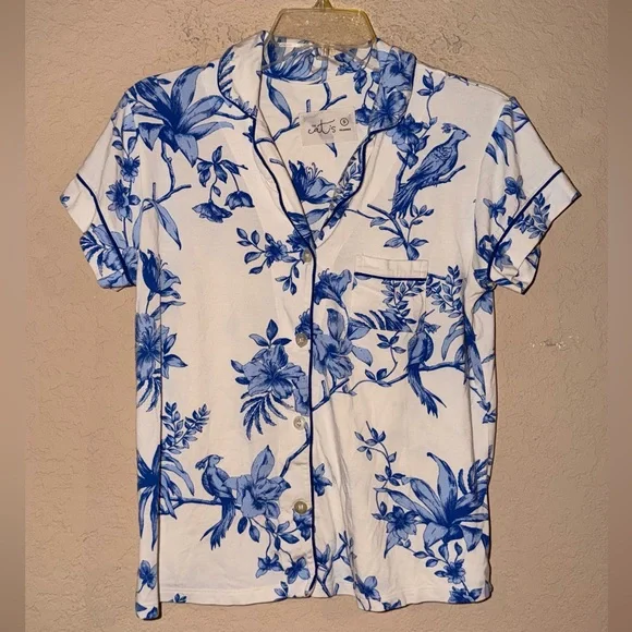 CATS PAJAMAS PIMA KNIT CAPRI SET- SIZE SMALL - Picture 4 of 16